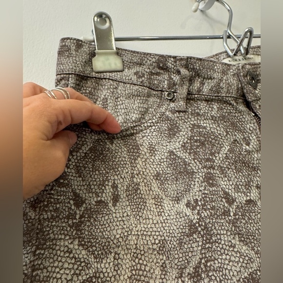 Rich & Skinny Snakeskin Print Cotton Blend Skinny Jeans, Women’s Size 27 - Picture 10 of 15
